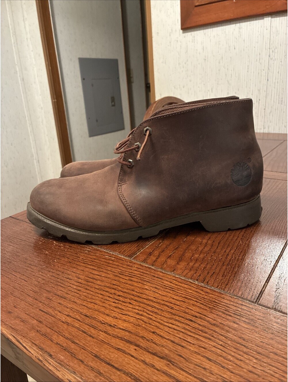 Timberland Chukka Boots Men’s 13 Wide Brown Genuine Leather Ankle High Casual